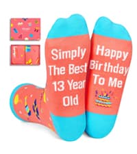 HAPPYPOP Official Teenager Girl Birthday Gifts - 13 Year Old Teen Girls Sock Gifts
