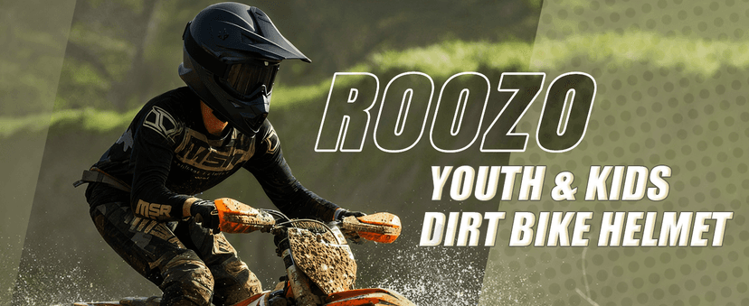 Kids Dirt Bike Helmets Youth ATV Helmet, Kids Motocross Helmet for Off Road, UTV, BMX, Street Riding Motorcycle Helmet with Goggles Gloves, DOT Approved