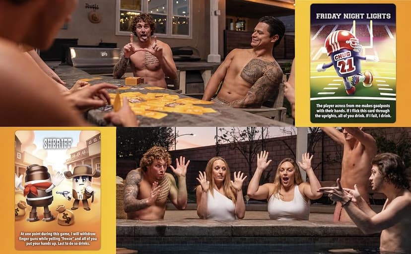 Lost Boy Entertainment King’s Cup Extreme - Party Games - Card Games for Adults - Date Night - Couples Games - Travel Games - Laugh Out Loud - TikTok Viral
