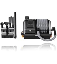 Giraffe Tools Grandstorm Wet Dry Vacuum Cleaner with 6 Nozzles, 30 FT Retractable Hose Wall Mounted Vacuum Cleaner for Car Detailing, Grey(No Remote Control Funtion)