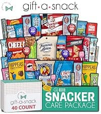 Graduation Birthday Treats Gift Basket, Nutritious Granola Breakfast Bars Office Food Assortments & Variety Gifts Gift A Snack - Healthy Snack Box Care Package + (50 Count) Greeting Card B08L8RQDBF