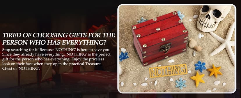 The Gift of Nothing - Gag Gifts for Person Who Wants Nothing & Who Has Everything Great for White Elephant Funny Birthday Christmas Idea Joke Gifts for Women Men