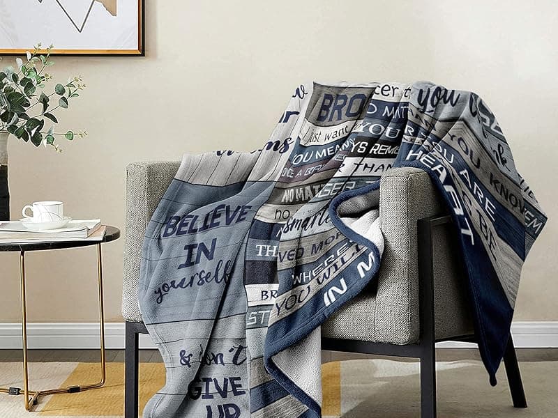 Yamco Big Brother Gift - Gifts for Brothers 60" x 50" Blanket - Funny Brother Gifts from Sister for Birthday - Cool Birthday Gifts for Older Brothers - Bro Christmas Graduation Gift Ideas