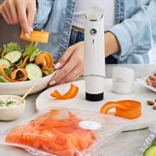 Chef Preserve Compact Vacuum Sealer for Food (Vacuum Sealer Machine + 30 Reusable Vacuum Bags) Powerful Handheld Vacuum Sealer Machine, Seal Meal Saver, Portable Food Sealer