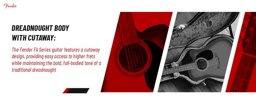 Fender FA Series Dreadnought Acoustic-Electric Guitar - 2-Color Sunburst Bundle with Gig Bag, Strings, Picks, and Austin Bazaar Instructional DVD