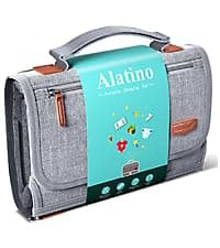 Portable Diaper Changing Pad for Baby, Detachable Travel Changing Pad with Baby Wipes Pocket, Gifts for Baby Shower, Newborn Girls and Boys (Grey)