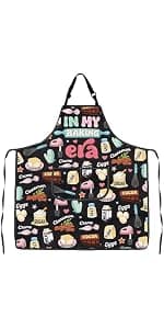 WSNANG Funny Baking Aprons with Pockets In My Baking Era Apron Bakers Gifts Pastry Chef Gift B0CZNY4F2J