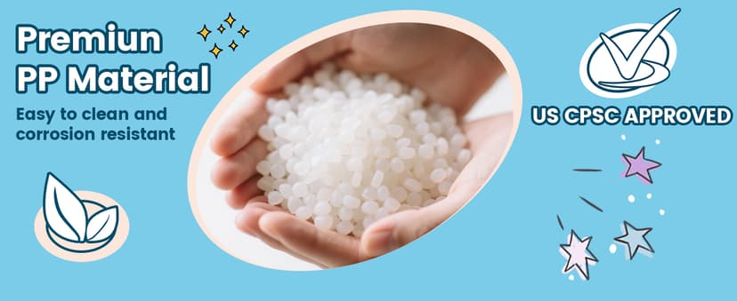 21" L × 19" W Large Size Spinning Chair for Autistic Kids, Toddler Sensory Spinning Chair, Sensory Toys Gifts for Kids with Autism & ADHD, Sit and Spin Training Body Coordination, Azure Rounded Shape