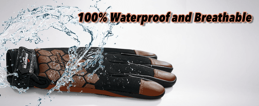 SLARMOR Winter Work Gloves for Men, Insulated, Waterproof, Touch Screen, Warm Thinsulate Lining for Cold Weather