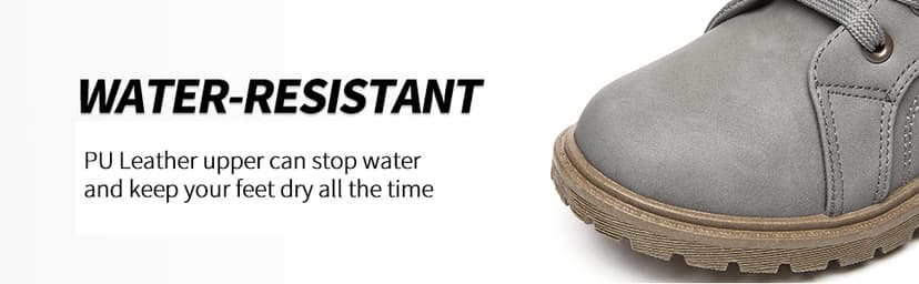 SERNIAL Womens Winter Snow Boots Fur Lined Ankle Boots White Black Side Zipper Booties