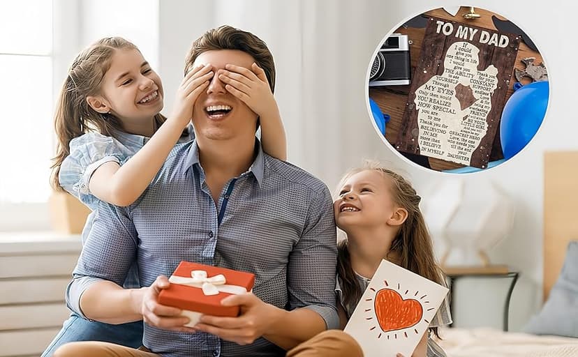 Father's Day Dad Gifts from Daughter To My Dad Always Be My Hero Funny Tin Sign Perfect for Men Room Man Cave Office Garage Workshop Home Decor 8 x 12 Inch(3333)