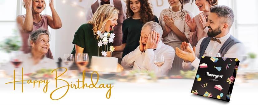 HAPPYPOP Birthday Gifts for Men - Socks for 60 Year Old Dad Grandfather with Greeting Card