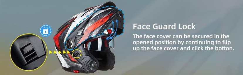ILM Motorcycle Full Face Modular ATV Helmet Three in One Snowmobile Casco with Pinlock Anti Fog Visor for Men Women DOT Model 909F