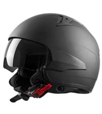 Westt Open Face Motorcycle Helmet, 3/4 Motorcycle Helmet DOT Approved, Lightweight Moped Helmet with Built-in Sun Visor, Quick Release Strap, Removable Washable Liner, Scooter Helmet for Adults