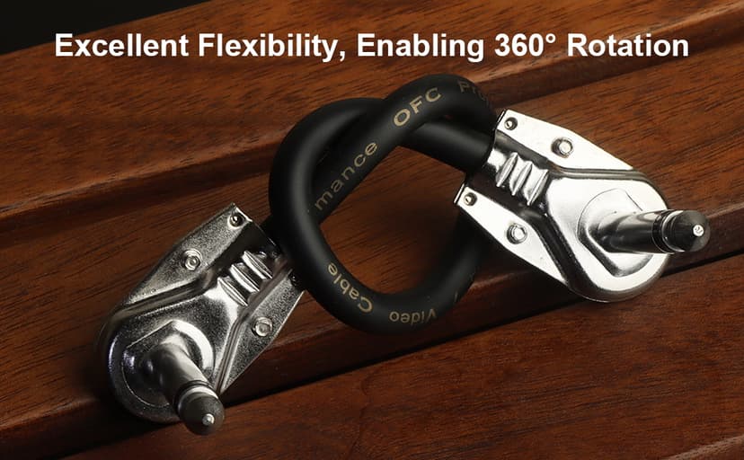 karmiero 3Pcs Guitar Patch Cables, 6'' Guitar Pedal Cables with Metal Right Angle Plug, Premium Pedals Board Patch Cable for Amp/Amplifier, Mixer, Electric Bass