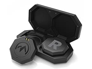 OutdoorMaster Update Ski Helmet Headphones, True Wireless Bluetooth with Storage Case, Drop-in HD Speaker Chip Compatible with Audio Ready Snowboard Helmets with Built-in Mic - Navy Blue