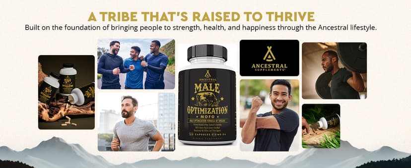 Ancestral Supplements Ancestral Supplements Mofo, Supplements for Men, Support for Energy Levels and Overall Men's Health and Wellness, Non-GMO Grass Fed Beef Organ Supplement with Liver, No Fillers, 180 Capsules