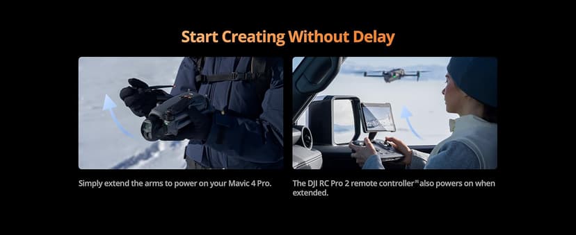 DJI Mavic 4 Pro 512GB Creator Combo with RC Pro 2, Flagship Tri-Camera Drone with 100MP 4/3 CMOS Hasselblad Camera, 51-Min Max Flight Time, Three Batteries, Charging Hub, Professional, Gray