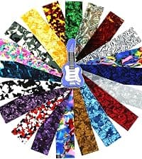 Custom Pick Maker for Musicians, Leather Key Chain Holder, Pick Strips with Artwork & File, Unique Gifts for Men & Women DIY Guitar Picks Punch Mega Pack with Pick Punch Tool - Blue B00C7AFDVM
