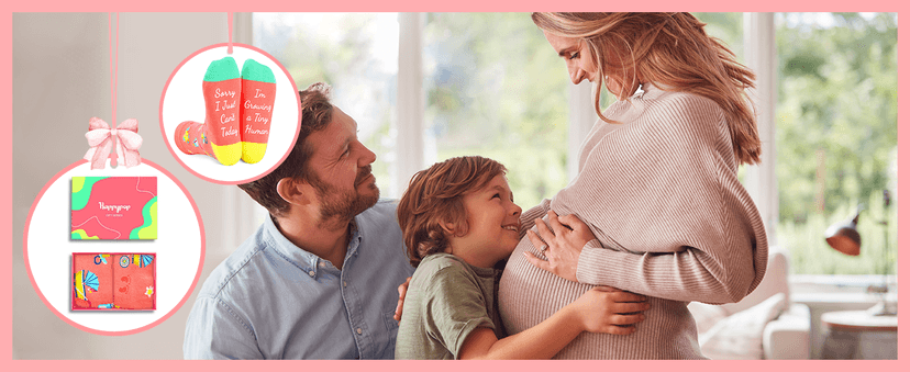 HAPPYPOP Expecting Mother's Day Gifts for New Mom - Mom To Be Gifts for Pregnant Women, Maternity Socks Pregnancy Stocking Stuffers, labor delivery