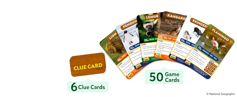Skillmatics Guess in 10 National Geographic Animals, Educational Card Game for Kids & Families, Animal Trivia & Travel Game, Screen-Free Fun, Gifts for Ages 6, 7, 8, 9 and Up