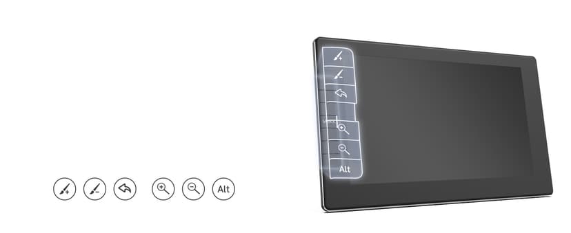 VEIKK VK1200V2 Drawing Tablet with Screen,11.6 Inch Full-Laminated Graphics Drawing Monitor,Upgraded 16384 Pressure Sensitivity, 2 Styluses, 120% sRGB,Graphics Tablet for PC Mac Linux Windows