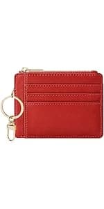 Sodsay Card Case Slim Front Pocket Wallet for Women Credit Card Holder with Keychain