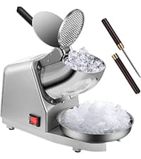 VIVOHOME Electric Ice Shaver Snow Cone Maker Machine Silver 143lbs/hr with Ice Pick for Home and Commercial Use