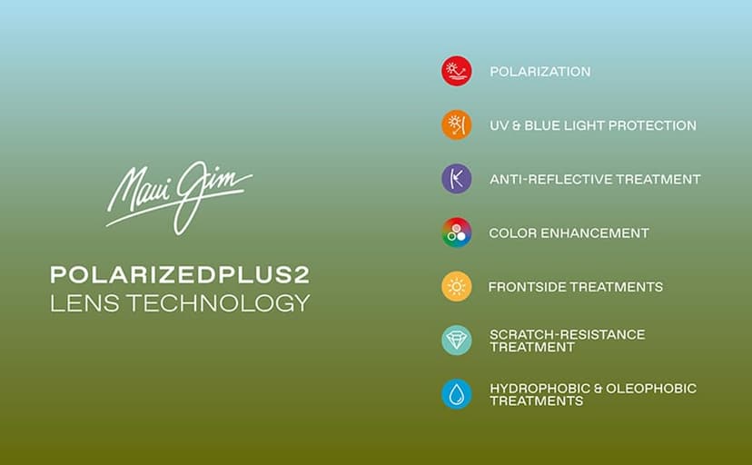 Maui Jim Polarized Men's and Women's Kaiwi Channel Wrap Sunglasses