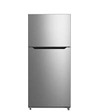 SMETA 30'' Top Mount Refrigerator with Freezer, 16.2 Cu. Ft. Stainless Steel 2-Door Counter Depth Fridge, Energy Saving, Ice Maker Ready, Reversible Door, Frost Free, Ideal for Garage & Office