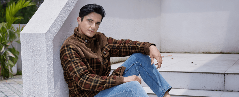 Gihuo Men's Long Sleeve Sherpa Lined Shirts Outdoor Warm Flannel Plaid Jacket Button Down Fleece Coats B0D8J55BZW