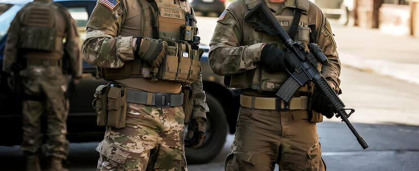 FAIRWIN Tactical Gun Belt, Ratchet CCW EDC Stiff Heavy Duty Work 1.5" Battle Concealed Carry Rigid Patented Nylon Men Belts