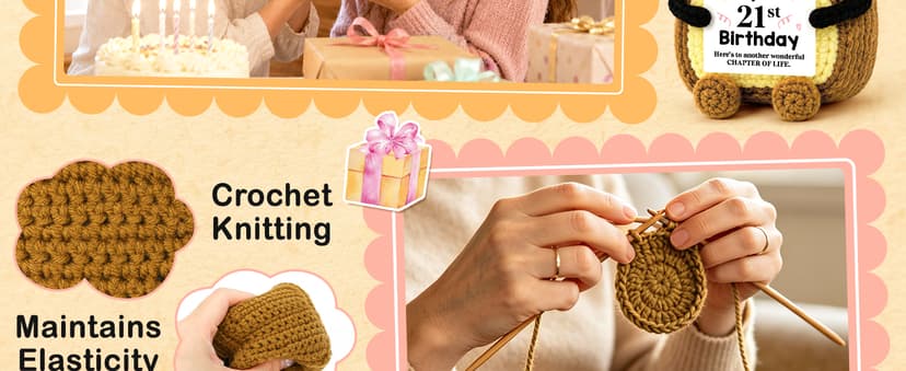A Little Toast to Your 21st Year Old Birthday Gifts for Friend Sister Daughter Girls, Happy 21st Bday Decor Female Gift Ideas 21st Birthday Gifts for Women Her Funny Handmade Crochet Toast with Card B0HGLC5JWW