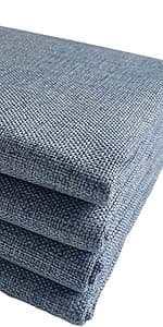 TinaKim Thick Chair Upholstery Fabric, Faux Linen Type Cloth Material, for Sofa Couch DIY (flaxen 14, 2 Yard (57x 72 inch))