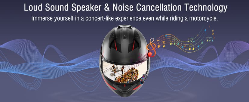 FEYA Motorcycle Helmet Speakers High Battery Life Helmet Headphone IPX6 Automatic Answer/Call Music Control/Intelligent Noise/Wake up Siri, 2 Different Types of Mic - Compatible with All Helmets - Y20
