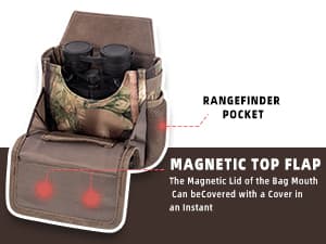 BLISSWILL Hunting Backpack Hunting Fanny Pack with Harness Pouch,Turkey Hunting fanny Pack, Binocular Harness houlder-Supported Waist pack for Bow Rifle