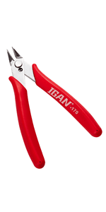 IGAN-P6 6-inch Ultra Sharp & Powerful Side Cutter Clippers with Longer Flush Cutting Edge, Ideal Wire Snips for Crafting, Floral, Electrical & Any Clean Cut Needs B087P191LP