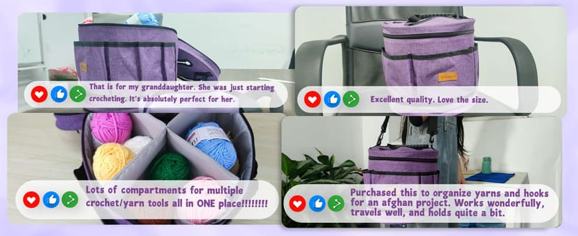 Katech Crochet Kit for Beginners, Beginner Crochet Kit for Adults-Crochet Kits Includes Crochet Hooks Knitting Bag Crochet Yarn for Crocheting Instruction Knitting Kit Crochet Supplies Gift