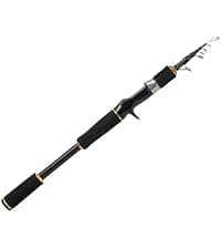 Jenseits 2Piece Carbon Fiber Spinning & Casting Fishing Rod, Ultra-Sensitive Lightweight, Stainless Steel Ceramic Guides, Cork & EVA Handle, Fast & Extra Fast Action, Bass Trout Freshwater Fishing Rod