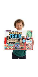 Made By Me Build & Paint Your Own Wooden Cars by Horizon Group USA, DIY Wood Craft Kit, Easy to Assemble & Paint 3 Race Cars, Multicolored