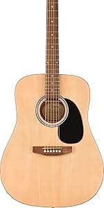 Fender FA-25CE Dreadnought Acoustic Electric Guitar, Beginner Guitar, with 2-Year Warranty, Includes Built-in Tuner and On-Board Volume and Tone Controls, Comes with Free Lessons, Natural
