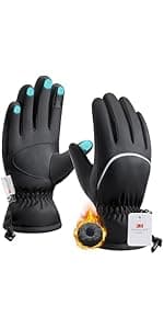 Unigear Lightweight Running Gloves, Touch Screen Anti-Slip Warm Gloves Liners for Cycling Biking Sporting Driving for Men Women