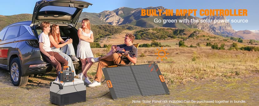 Portable Power Station 300W (Peak 600W), GRECELL 230.88Wh Solar Generator with 60W USB-C PD Output, 110V Pure Sine Wave AC Outlet Backup Lithium Battery for Outdoors Camping Travel Home Blackout