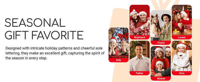 Christmas Gifts Stocking Socks - Xmas Stocking Stuffers for Men Women Secret Santa Gifts for Men Women