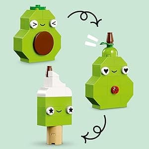 LEGO Classic Creative Food Friends Building Toy Set - Pretend Play Food for Kids, Boys and Girls, Ages 4+ - Learning and Educational Toy for Preschool - Gift Idea for Birthdays - 11039