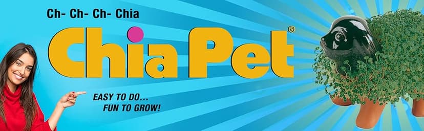 Chia Pet Hello Kitty with Seed Pack, Decorative Pottery Planter, Easy to Do and Fun to Grow, Novelty Gift, Perfect for Any Occasion