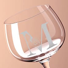 Personalized Gifts for Women, Monogrammed A-Z Wine Glass Customized Gift, Unique Christmas Birthday Gifts for Women Her Mom Friend Sister Wife Daughter Nurse (K)