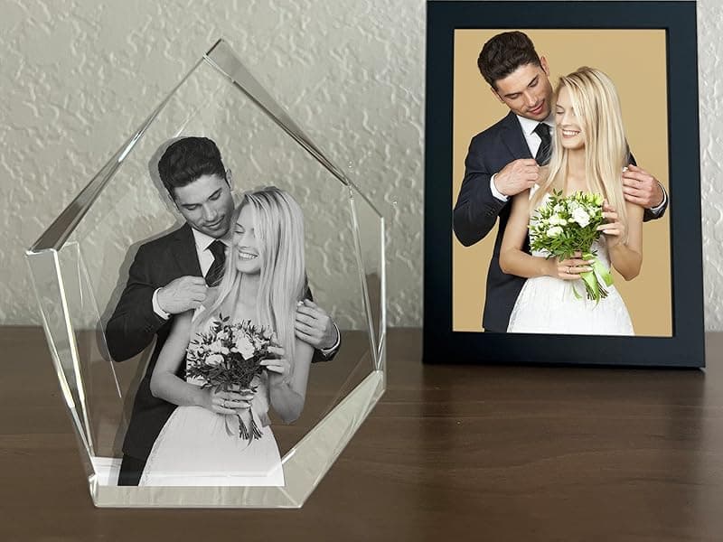 3D Crystal Photo, Christmas Personalized Gift,Customized Gifts for Wife, Women, Him, Her, Dad and Mom. Custom Picture Gifts for Christmas, Father's Day, Birthday, Wedding, Anniversary, Memorial, Picture Gift for Pet Lovers.