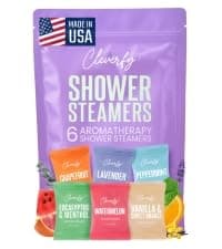 Cleverfy Shower Steamers Aromatherapy for Women and Men – Self-Care Shower Bombs for Stress Relief and Relaxation – 6 Tablets
