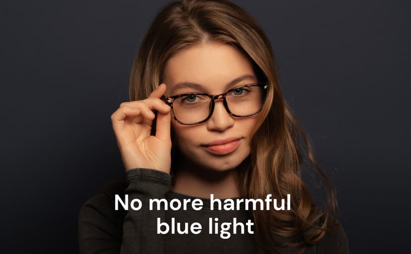 Gaoye Transparent, Clear Blue Light Glasses for Computer & Gaming - Anti UV Ray Lenses, Scratch-Resistant & Comfort Fit